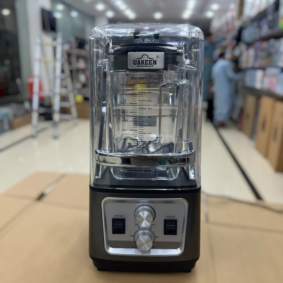 UAKEEN 2.0L Commercial Soundproof Blender | 2000W Heavy Duty Ice Crusher & Smoothie Maker (Model ZL-2404