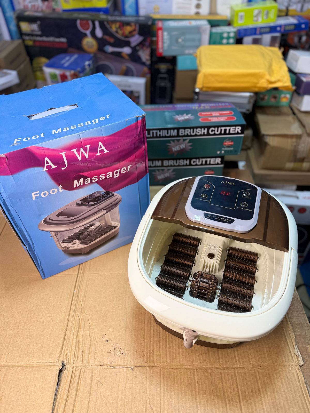 AJWA Electric Foot Massager with Digital Control Panel – Relaxation & Foot Massage Machine