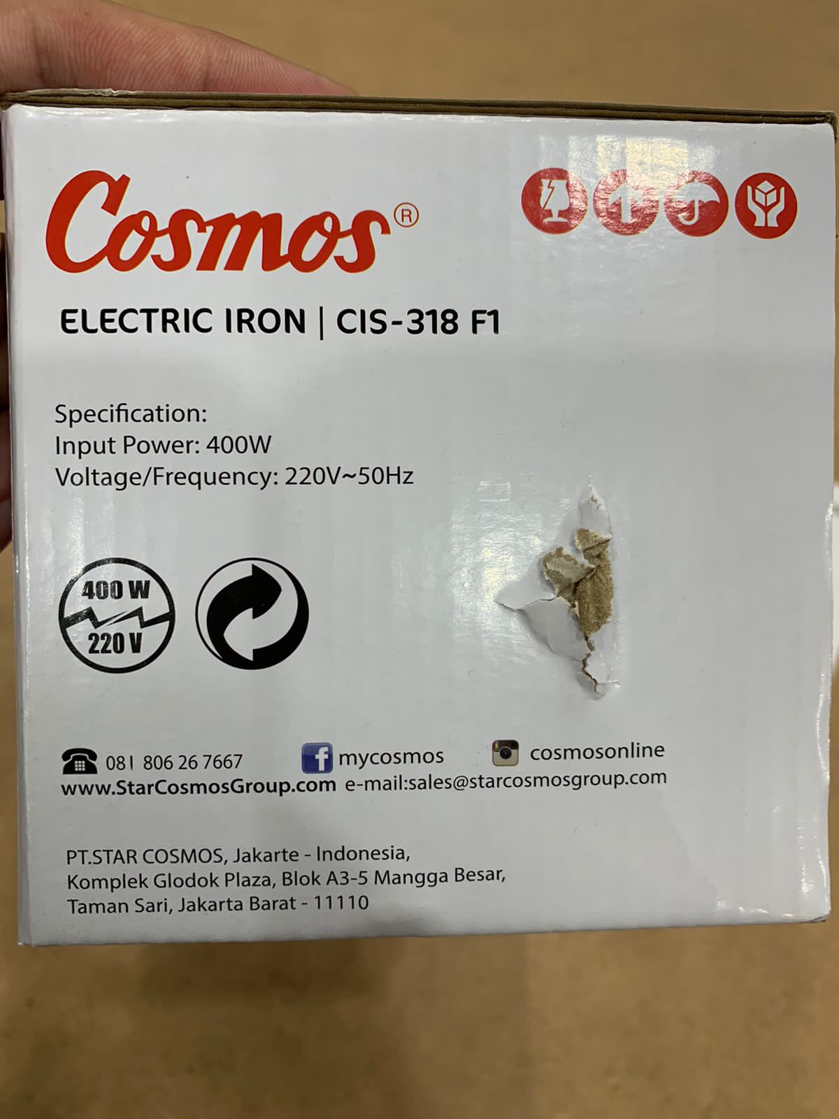 Original cosmos iron 400w
