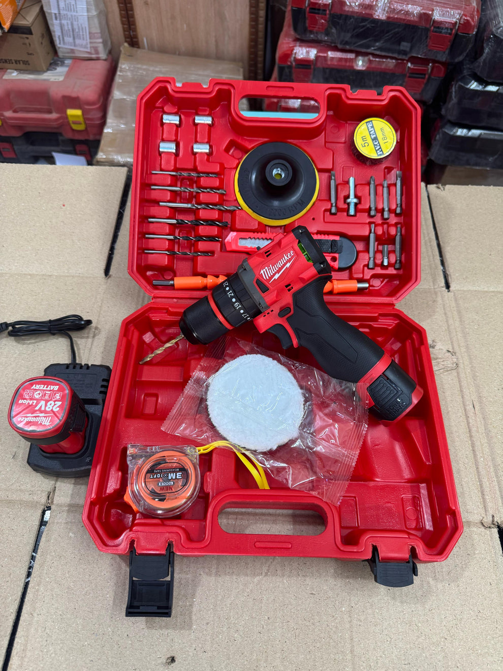 Milwaukee Brushless 28V Drill Machine with Toolkit