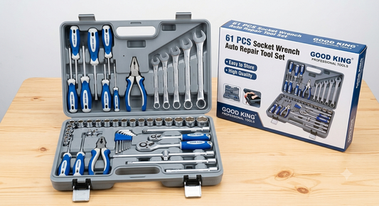 GOOD KING 61 PCS Socket Wrench Auto Repair Tool Set