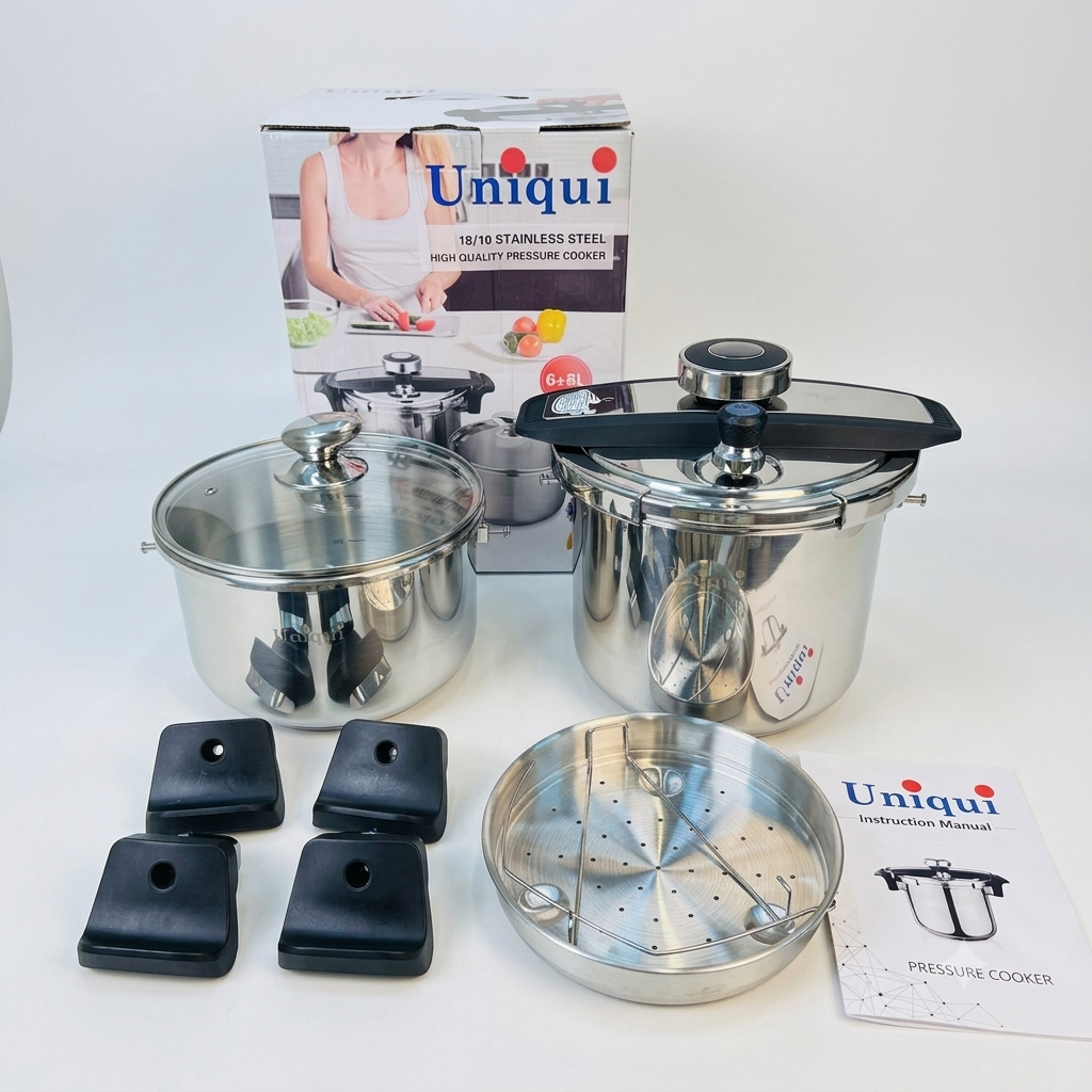 Uniqui Stainless Steel 6-8L Pressure Cooker