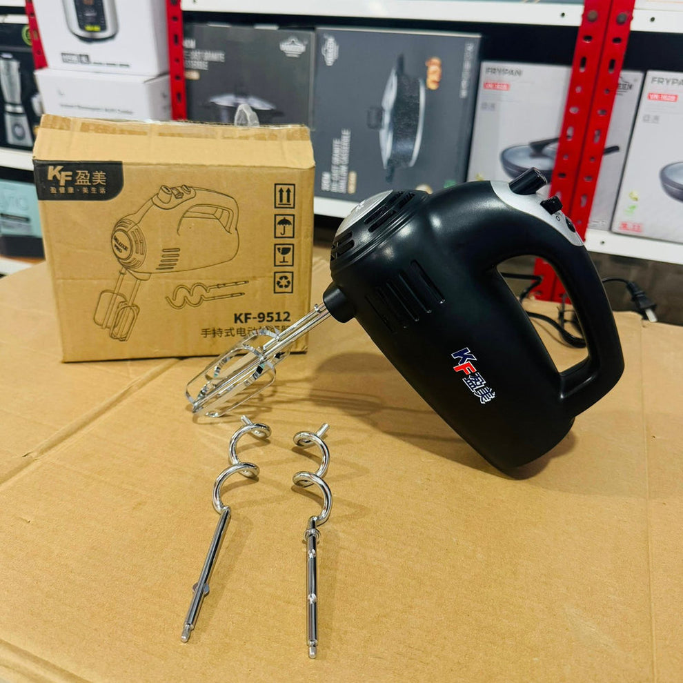 Hand Mixer 300W KF-9512 – 5 Speed Lightweight Mixer with Stainless Steel Beaters
Regular priceRs.4,500.00 PKR