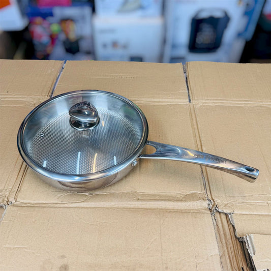26cm Fish coating stainlees steel fry pan
