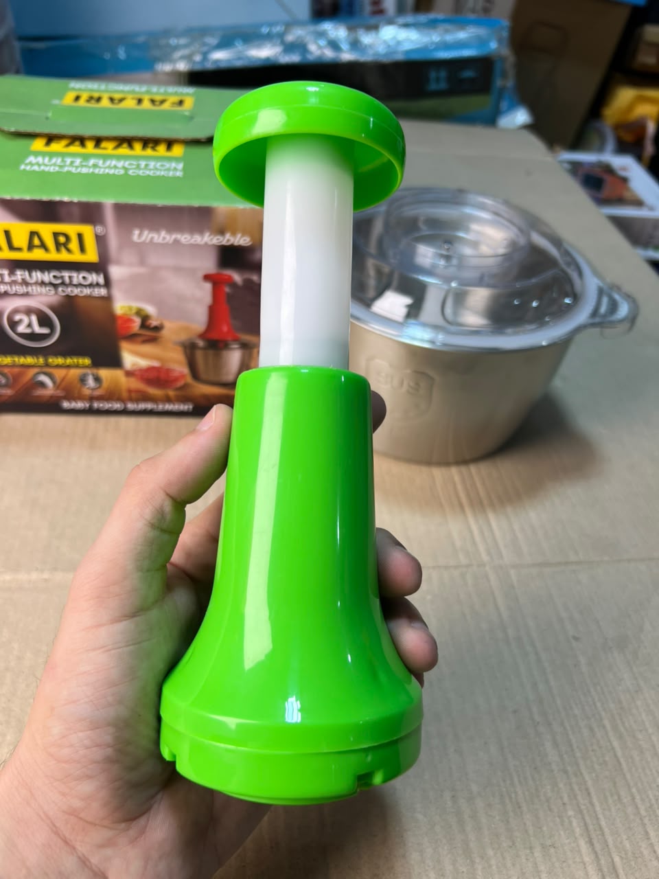 FALARI 2L Multi-Function Hand-Pushing Vegetable Chopper & Food Processor