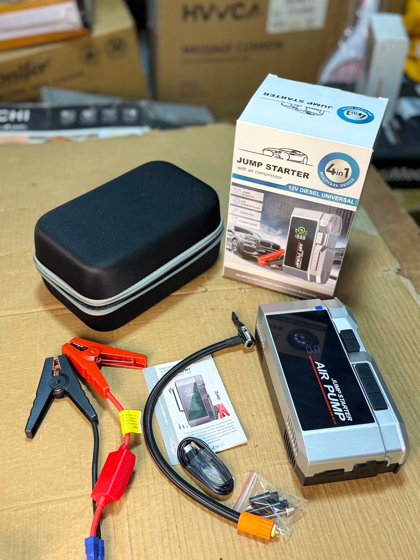 4/1 Jump Starter – Portable Car Emergency Power Supply