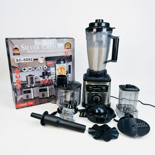 Silver crest 8-in-1 Multi-Purpose Juicer – Electric Fruit & Vegetable Juicer