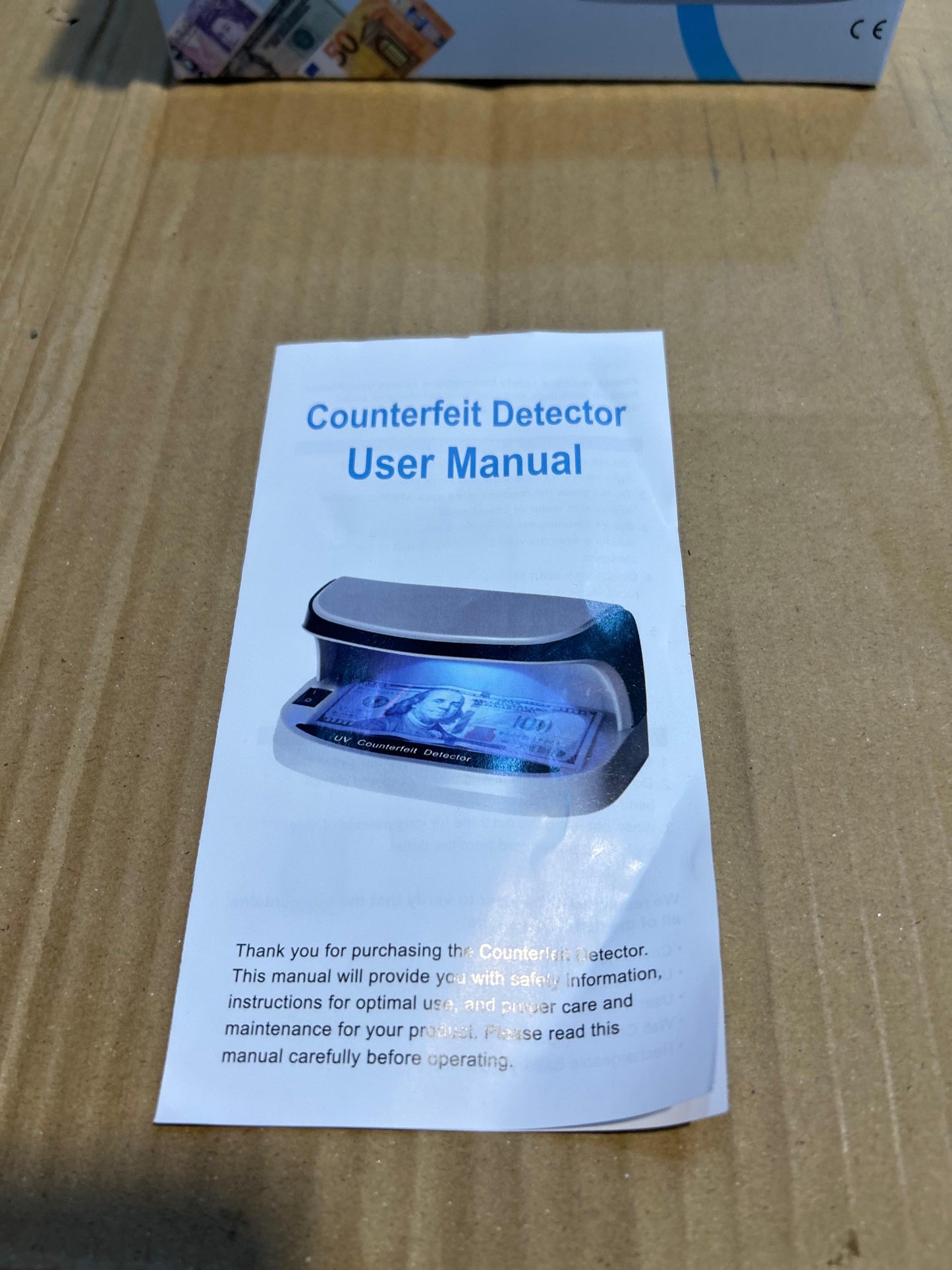 Fake money detector machine