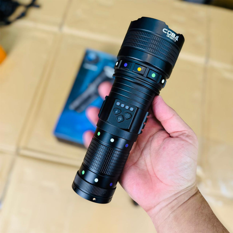 CUBA 2000 KM FLASH LIGHT TORCH WITH 3 MOOD G301