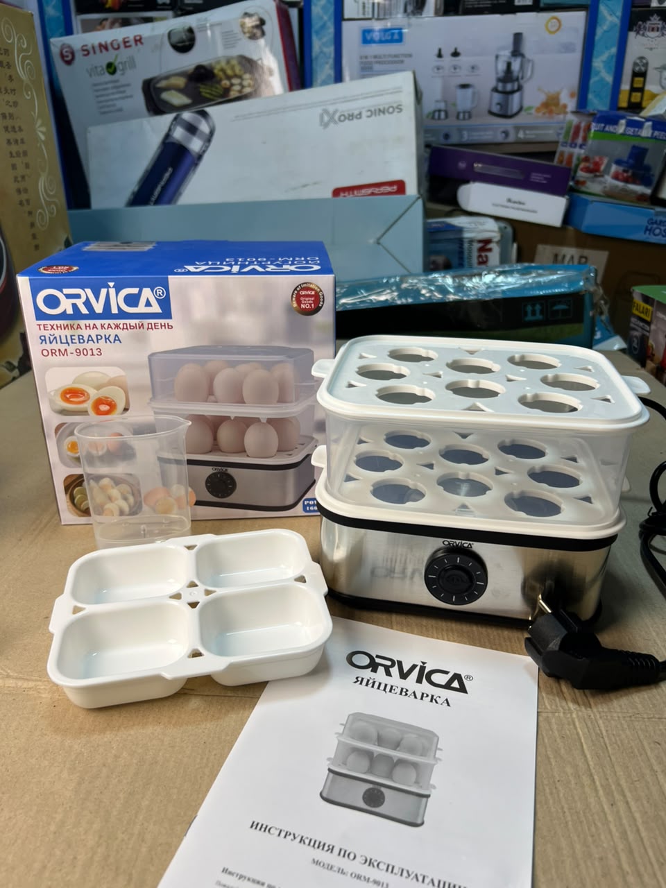 ORVICA ORM-9013 1600W Electric Egg Boiler & Steamer