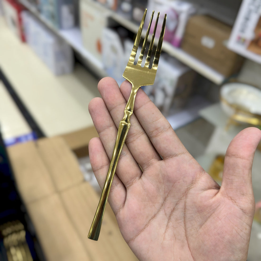 Germany High Quality Polished Cutlery Set - Stainless Steel Gold Flatware