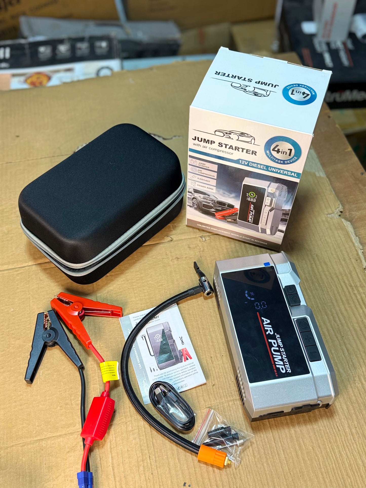 4/1 Jump Starter – Portable Car Emergency Power Supply