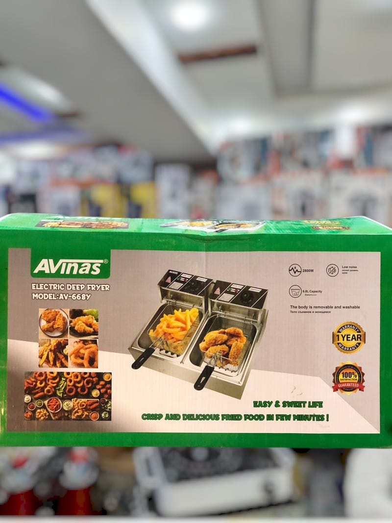 Avinas double 6.8L + 6.8L Deep fryer AV_668Y