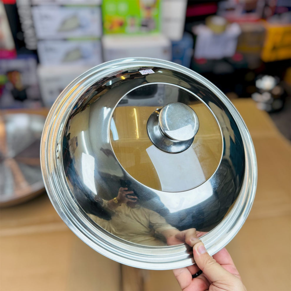 32 cm Honeycomb lesser coating deep fry pan with food stamer