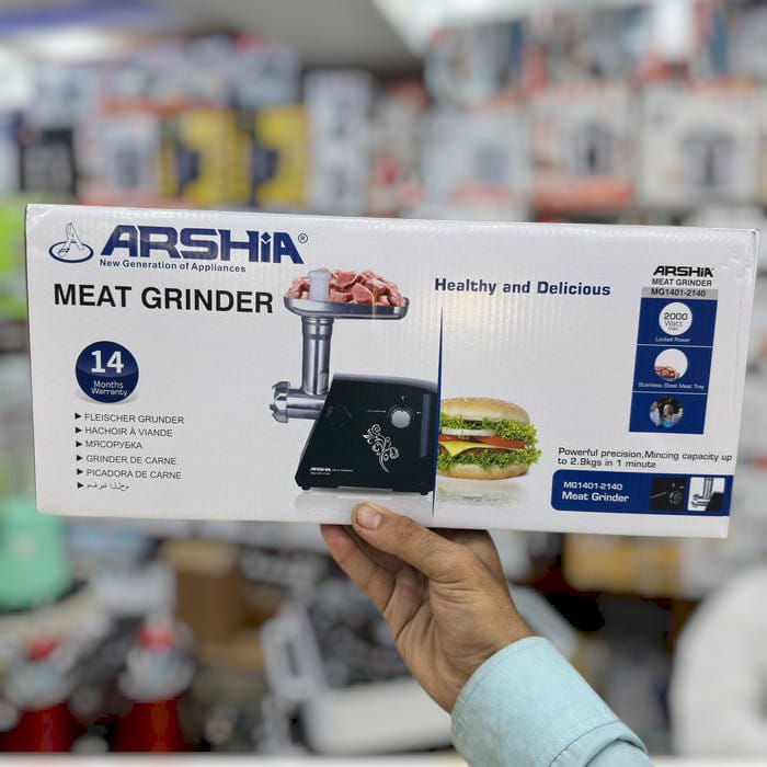 Arshia MG1401-2140 Electric Meat Grinder (2000W, Stainless Steel