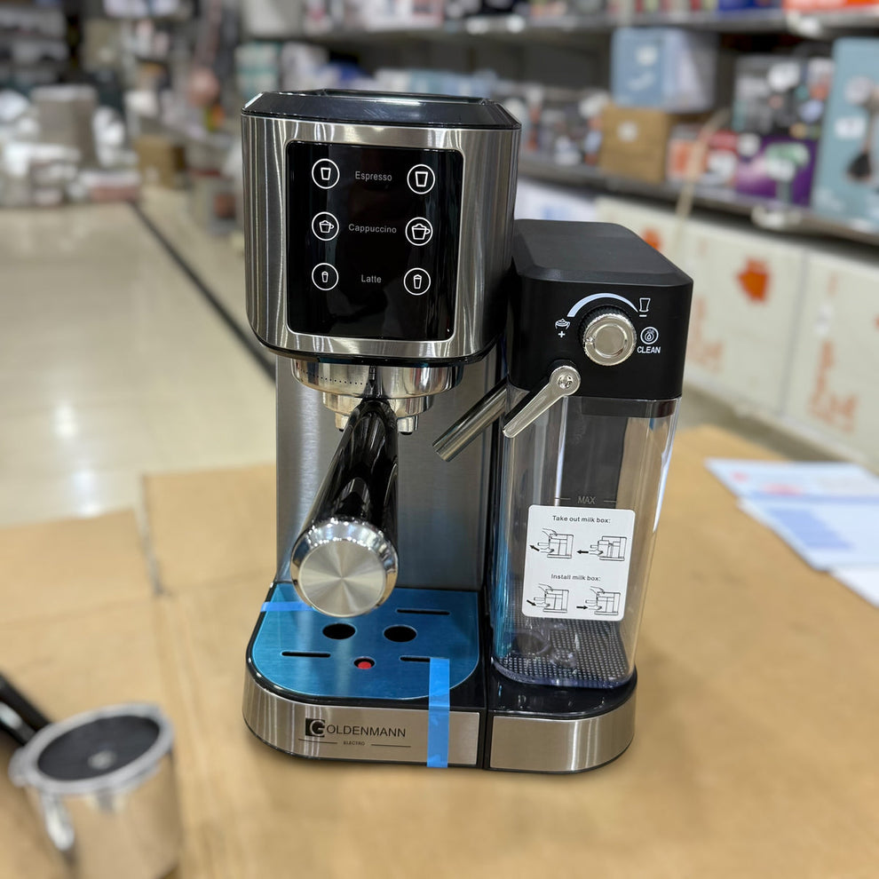 Goldenmann Espresso Coffee Maker - 1350W, 20 BAR, 1.0L (E-CM502T / E-CM508T)