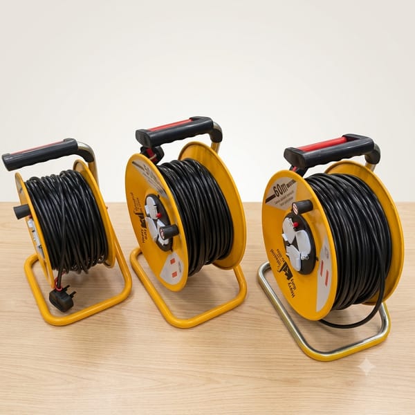 Industrial Heavy Duty Cable Extension Reel – Retractable Power Cord Reel