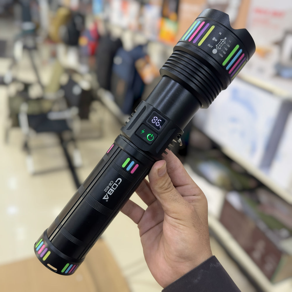 Coba Aluminum Alloy Strong Light Flashlight Torch CB-802