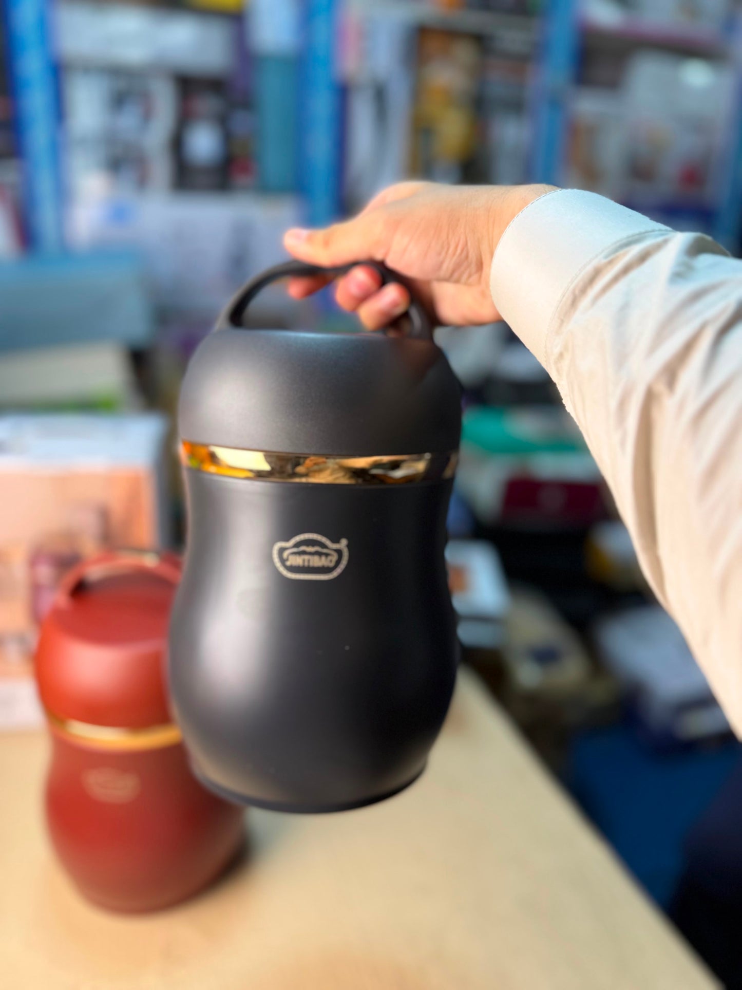 JINTIBAO 3.2L Stainless Steel Vacuum Lunch Box & Food Thermos