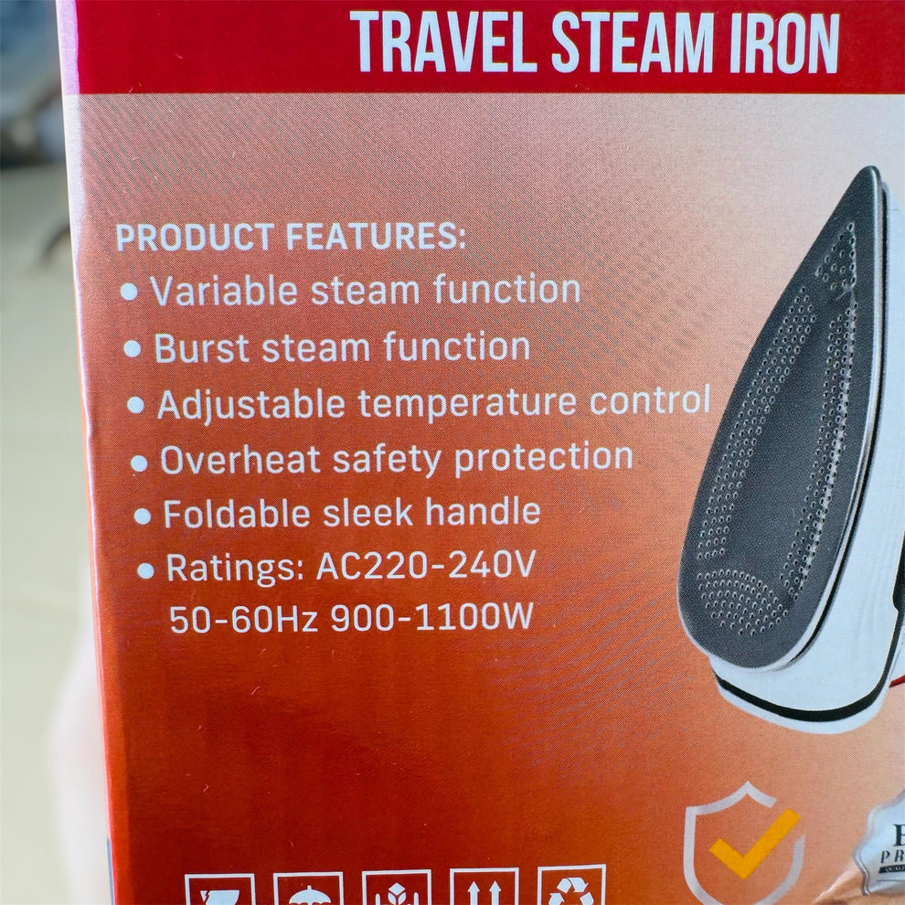 Silver Crest ZK9090 Travel Steam Iron (Foldable, Variable Steam)