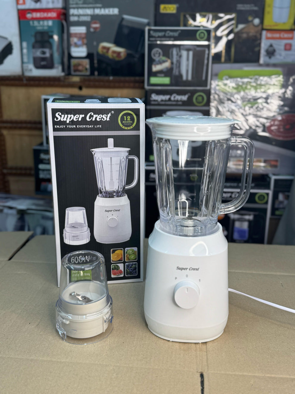 SUPER CREST 8063 Germany 2 in 1 blender grinder