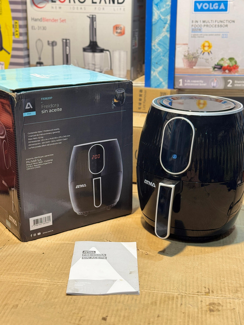 ATMA Air Fryer FR3620P | Original Argentina Oil-Free Fryer