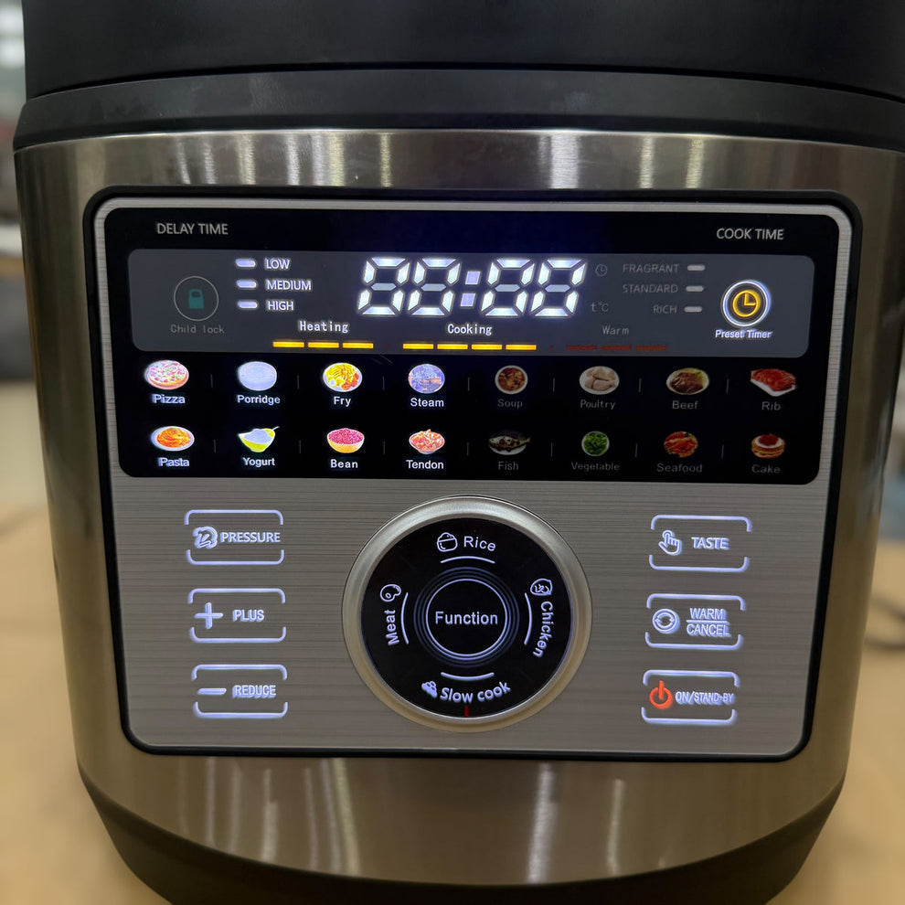 DSP X2000 Pro Electric Pressure Cooker - 8.0L, 1300W, 20 Preset Modes, Full Touch Control