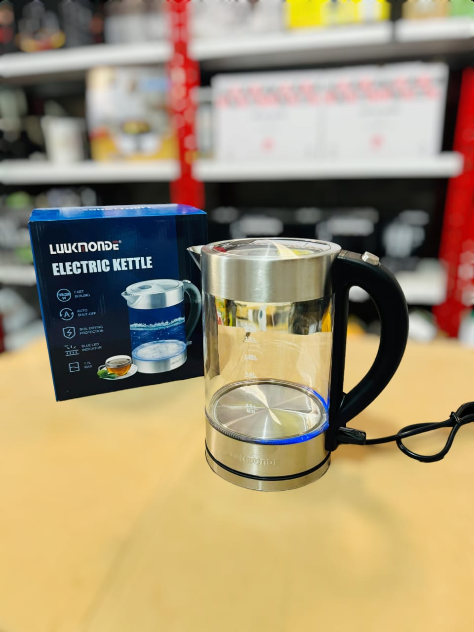 UK. Glass Electric Kettle 1.7L