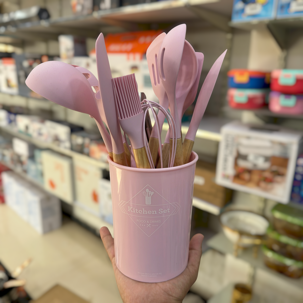 Kenaidi 12pc Silicone Kitchen Spoon Set