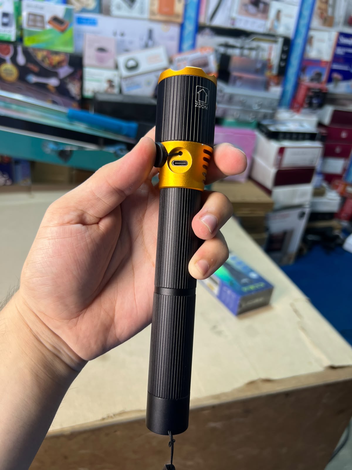 COBA CB-2076 500W Powerful Rechargeable LED Flashlight – 10000mAh, 3000m Irradiation