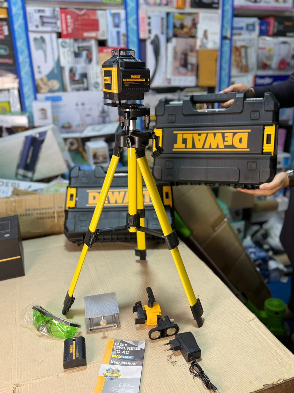 DEWALT Laser Level Meter 3D-4D with Tripod Stand