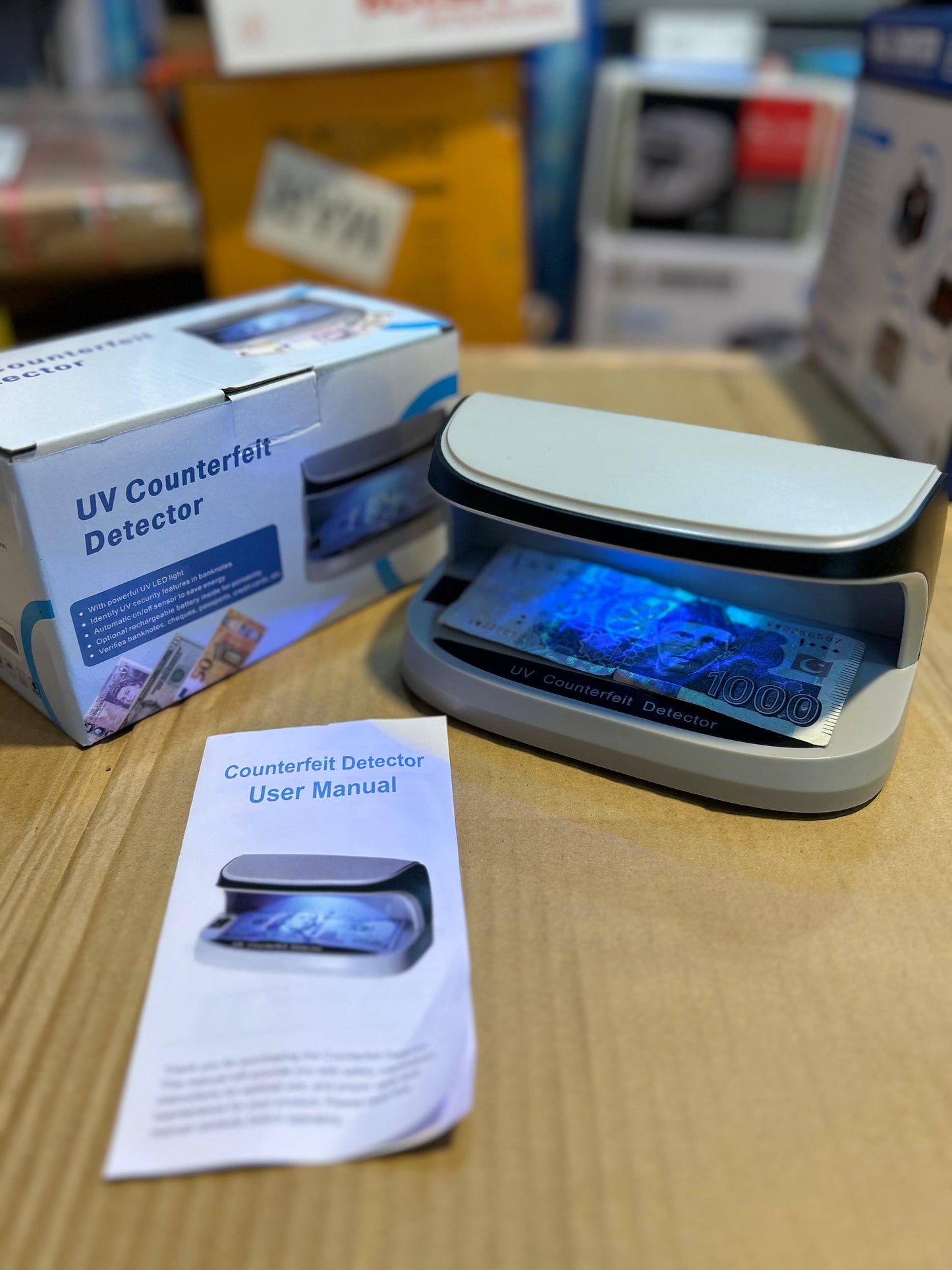 Fake money detector machine