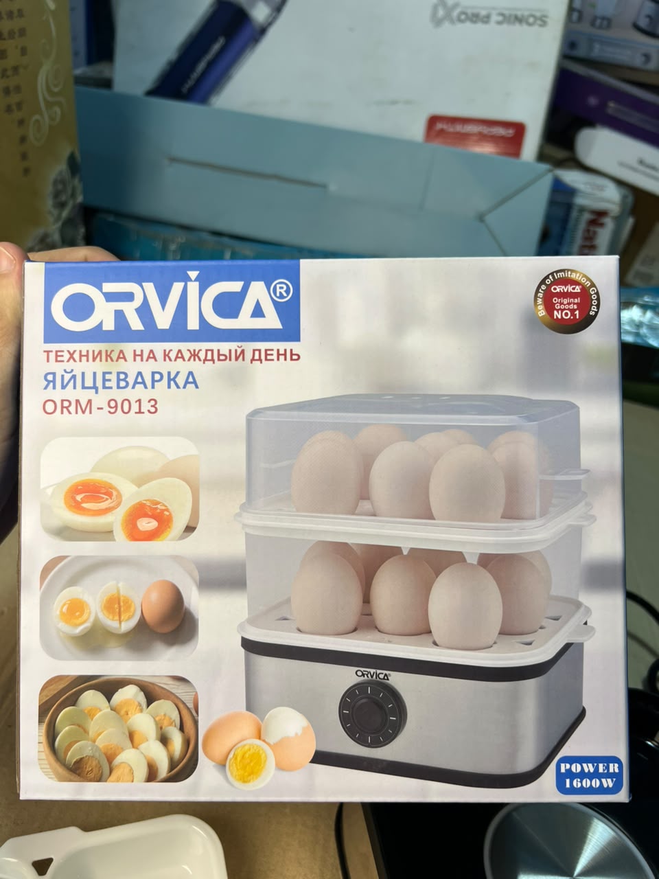 ORVICA ORM-9013 1600W Electric Egg Boiler & Steamer