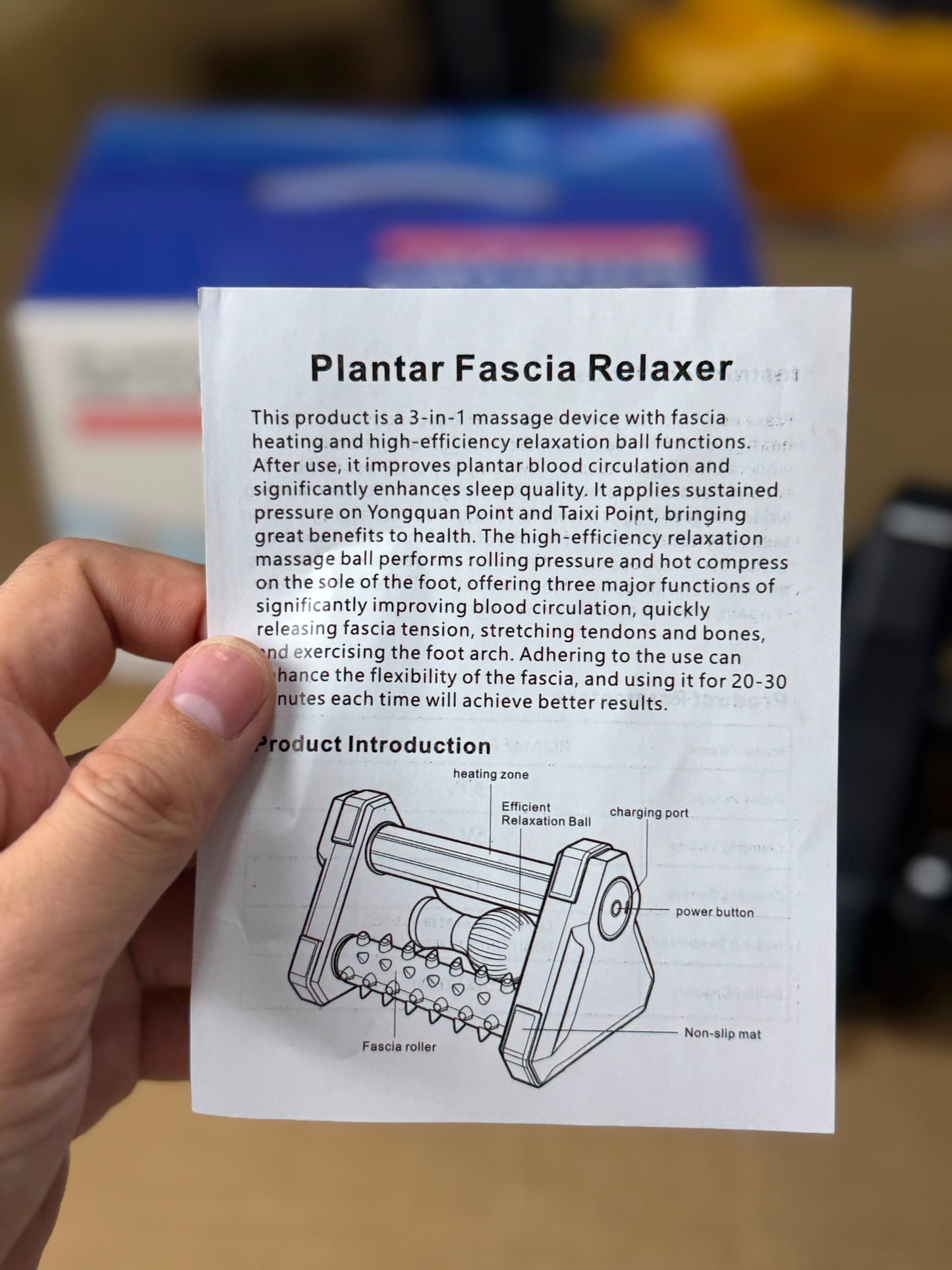 Plantar fascial relaxer 3/1 foot massager modal LKL0158