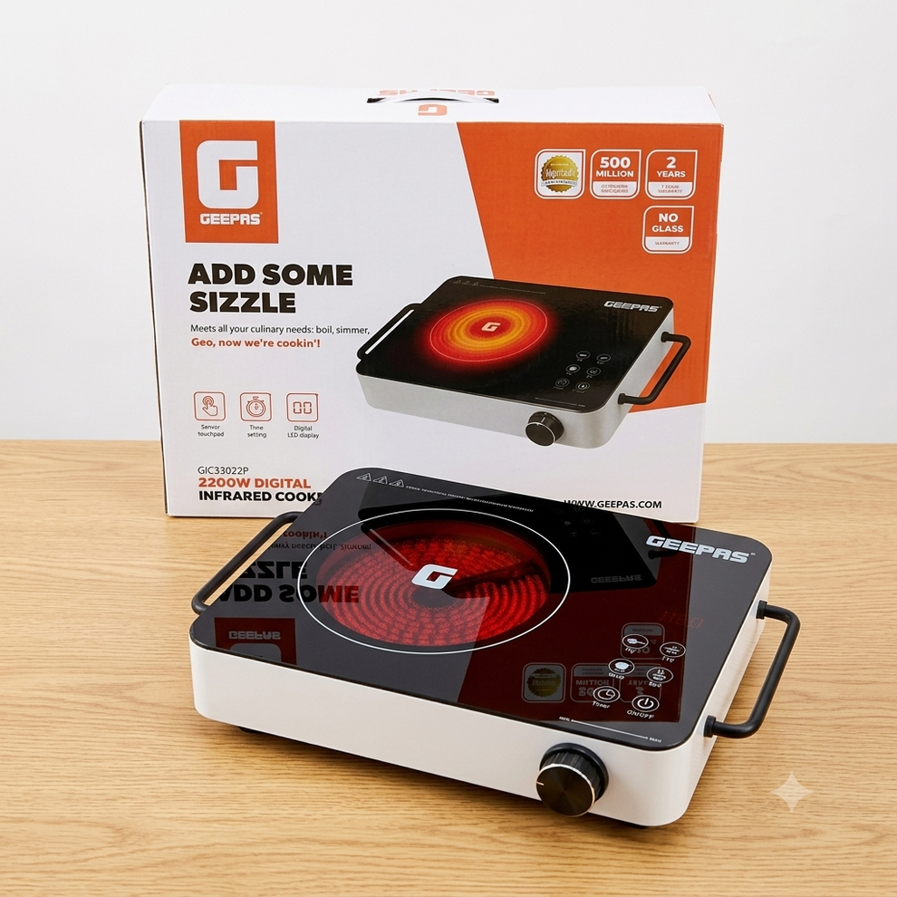 Geepas Digital Infrared Cooker GIC33022P 2200W
