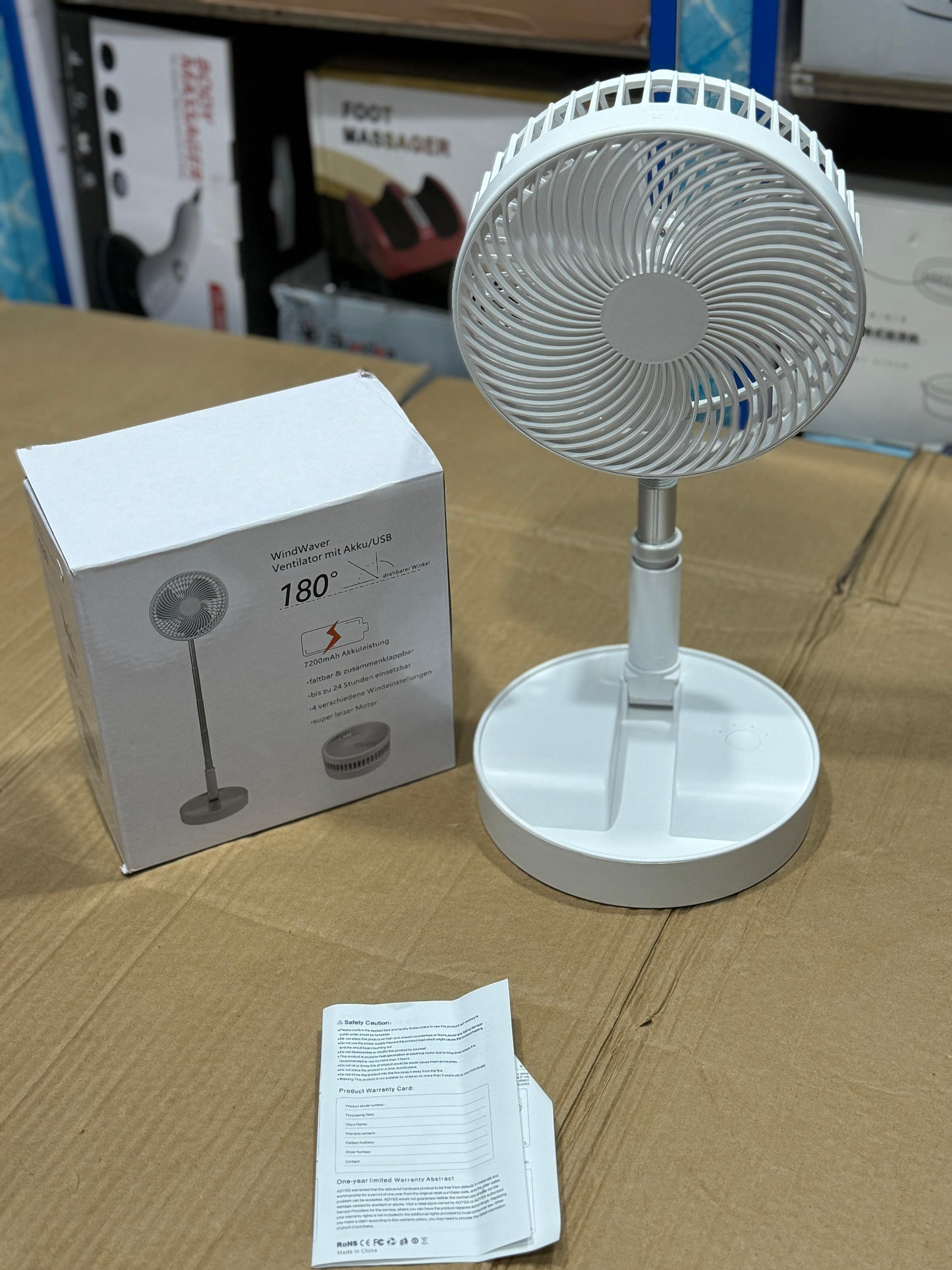 Rechargeable fan