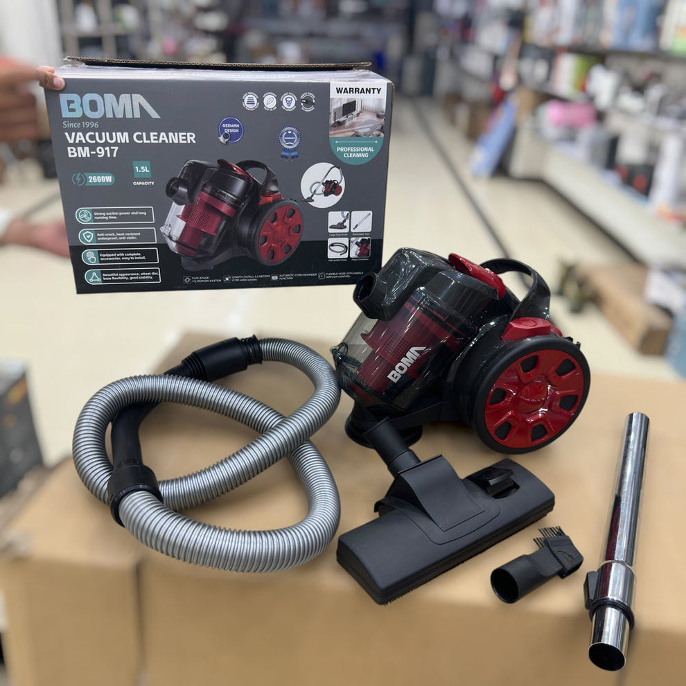 BOMA BM-917 Vacuum Cleaner - 2600W, 1.5L, Five-Stage Filtration