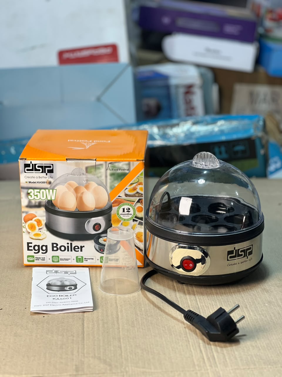 DSP KA5001 350W Electric Egg Boiler – 7 Egg Capacity