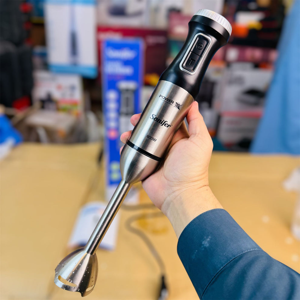 sonifer stainless steel hand blender
Regular priceRs.5,000.00 PKR