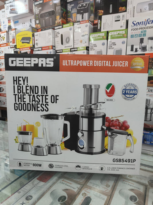 Geepas Ultrapower digital 4 in 1 juicer blender 5451