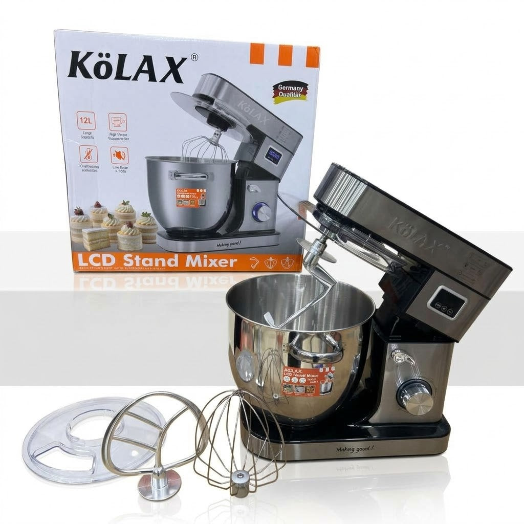 KOLAX 12L Stand Mixer – 2600W High Power Kitchen Mixer
