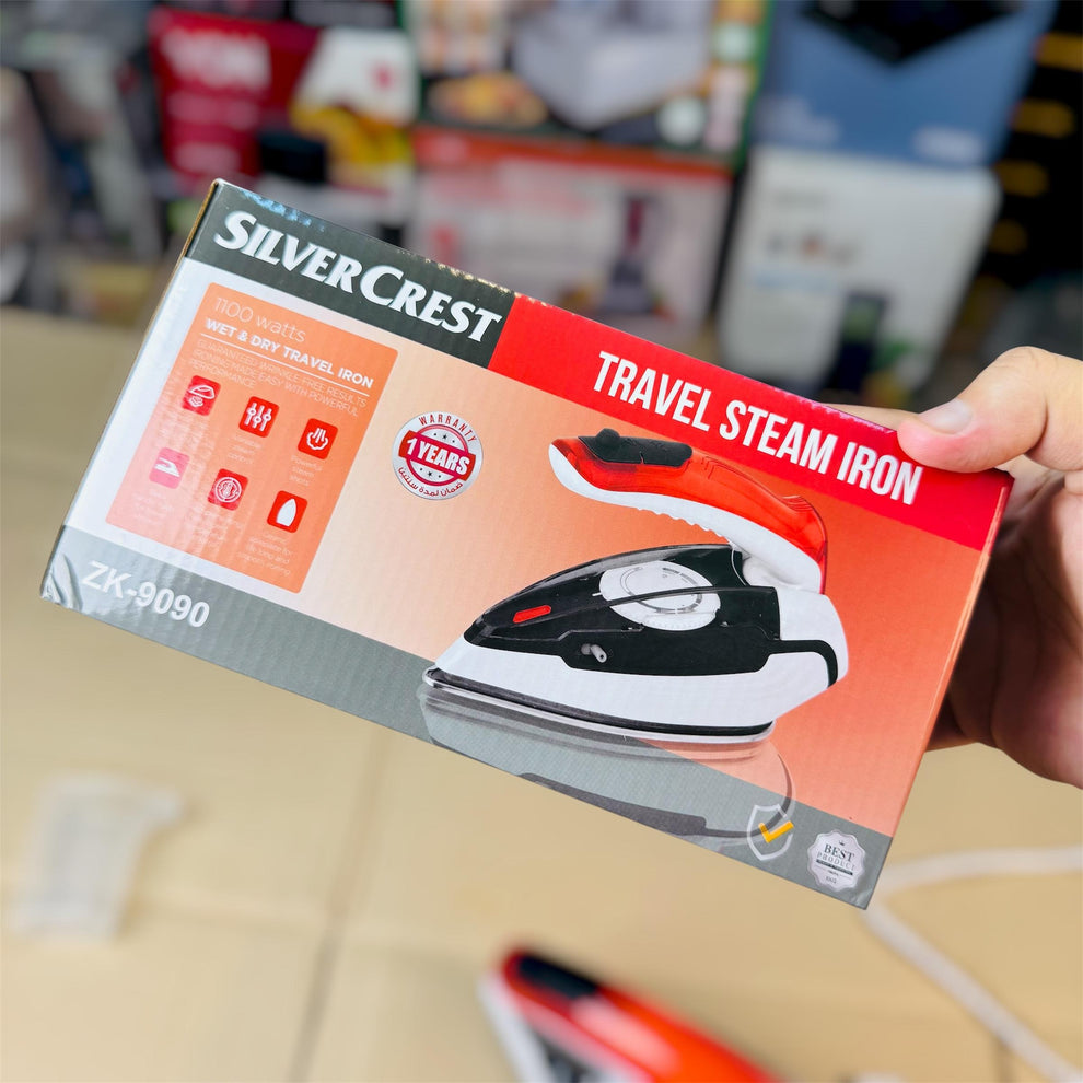 Silver Crest ZK9090 Travel Steam Iron (Foldable, Variable Steam)