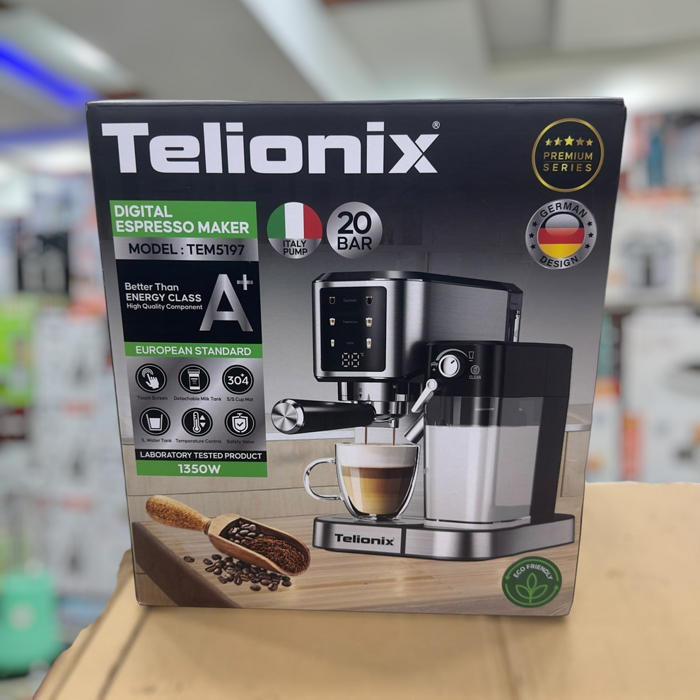 Telionix Digital Espresso,Latte & Cappuccino Maker