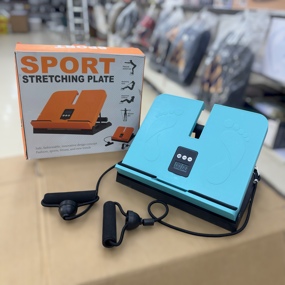 6 Levels Adjustable Sport Stretching Plate with Timer and Rope