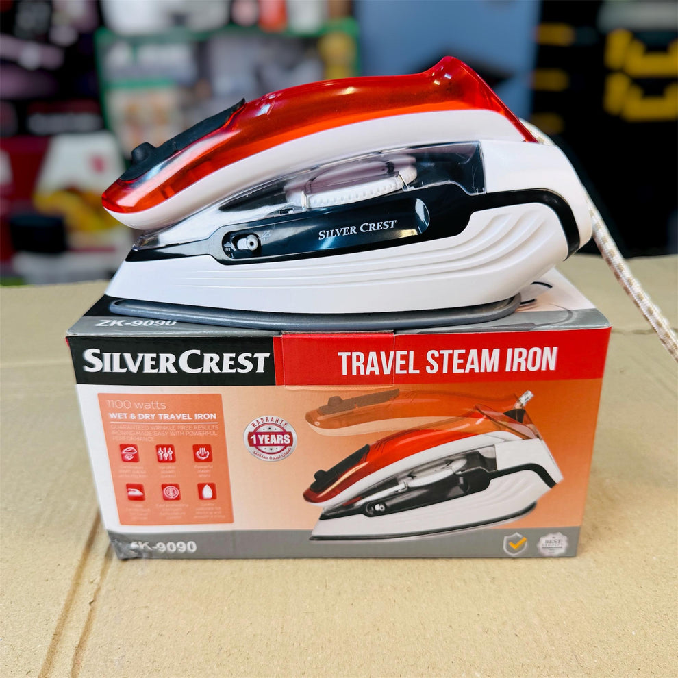 Silver Crest ZK9090 Travel Steam Iron (Foldable, Variable Steam)