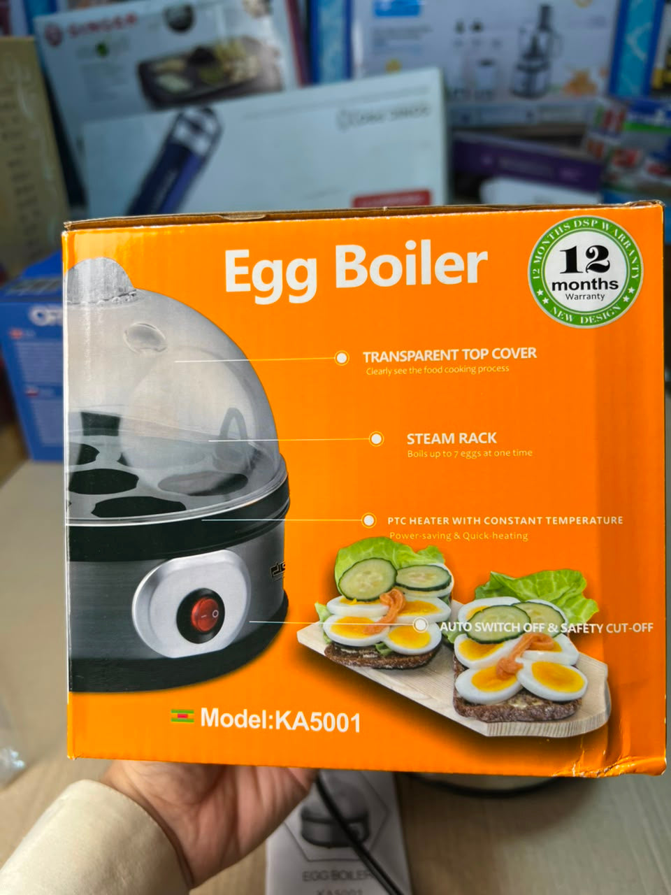 DSP KA5001 350W Electric Egg Boiler – 7 Egg Capacity