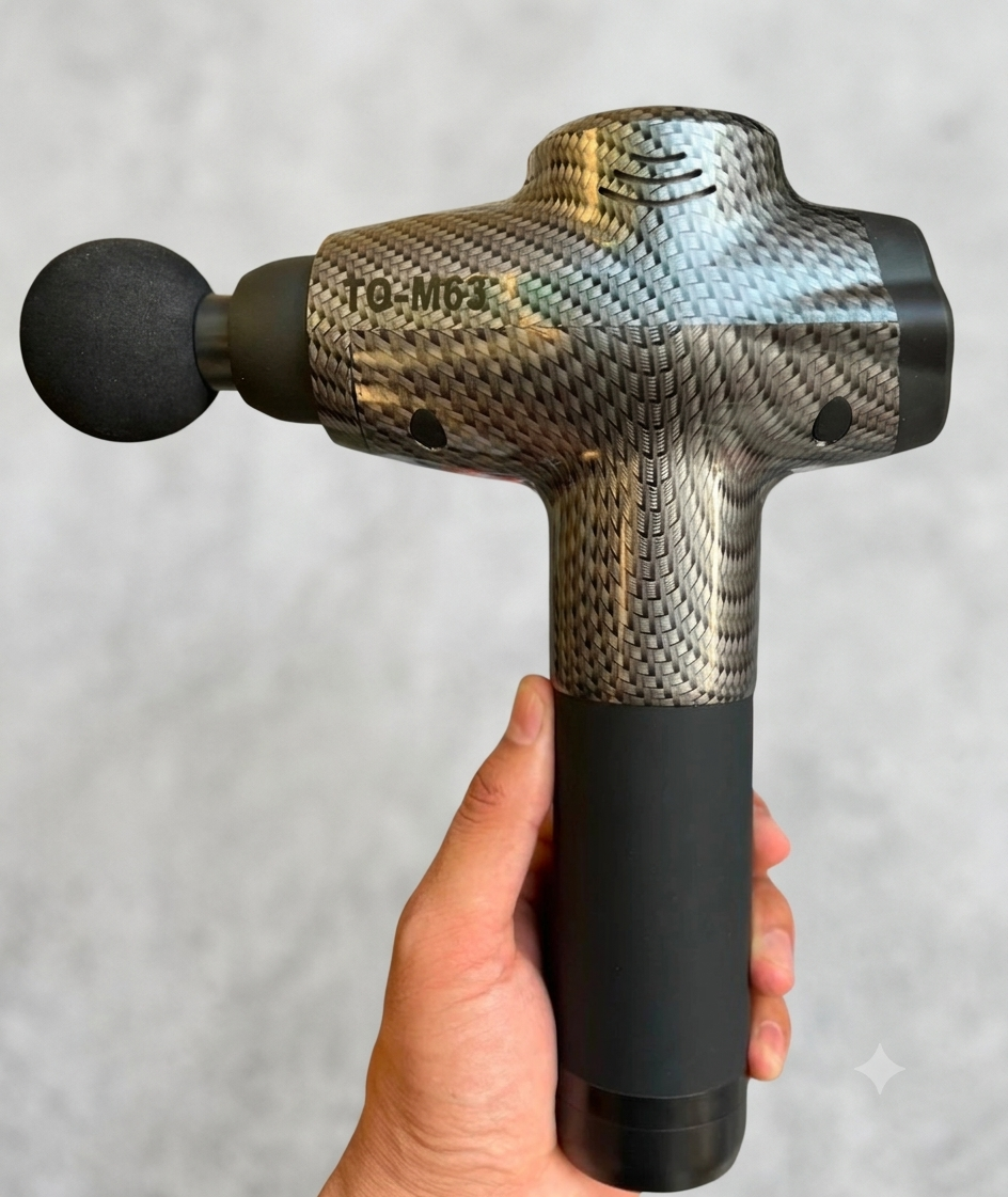 TOLOCO M63 Percussion Massage Gun – Deep Tissue Muscle Massager with Multiple Massage Heads & Carrying Case