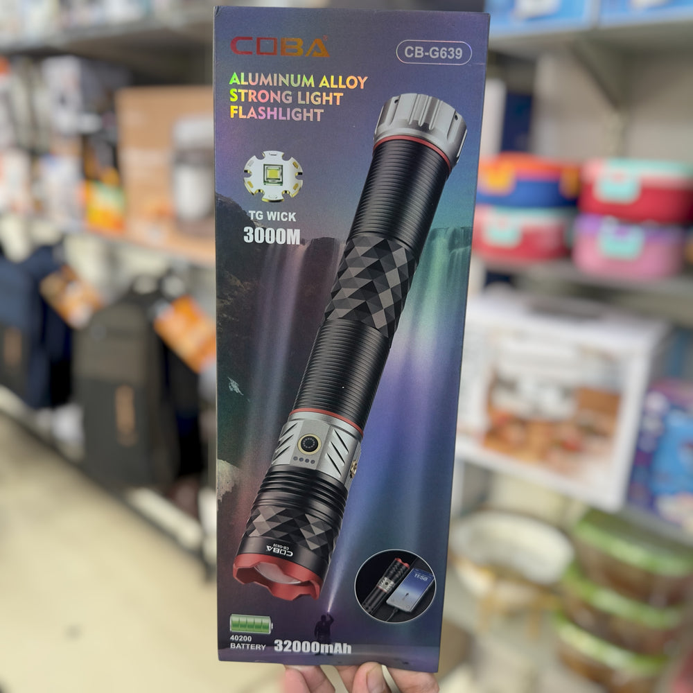 Coba Aluminum Alloy Strong Light Flashlight Torch CB-G639