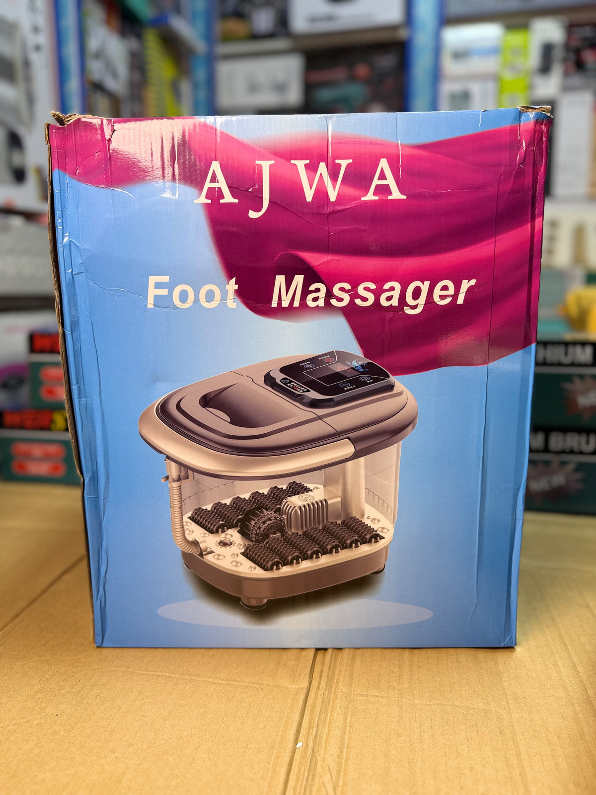 AJWA Electric Foot Massager with Digital Control Panel – Relaxation & Foot Massage Machine