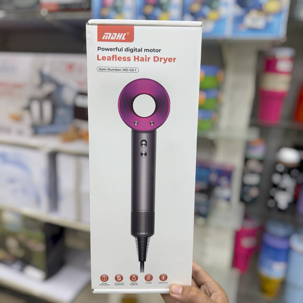 MDHL Leafless Hair Dryer MD-C5-1 - Powerful Digital Motor Bladeless Design